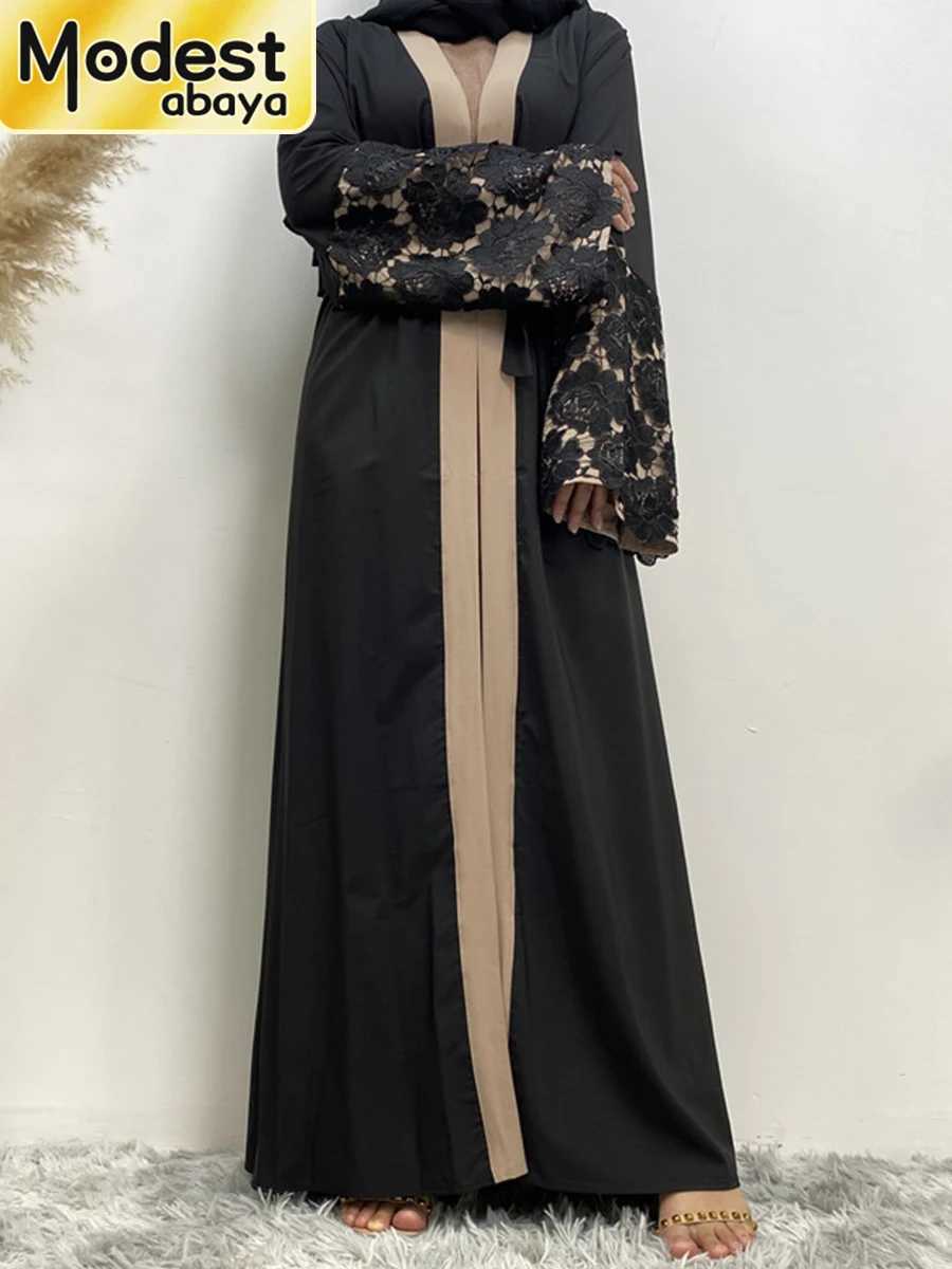 2025 Modest Abaya Ramadan Dubai Robe Femme Musulmane Turkey Kaftan Islamic Clothing Muslim For Women Kimono Caftan Marocain Cardigan X2505149