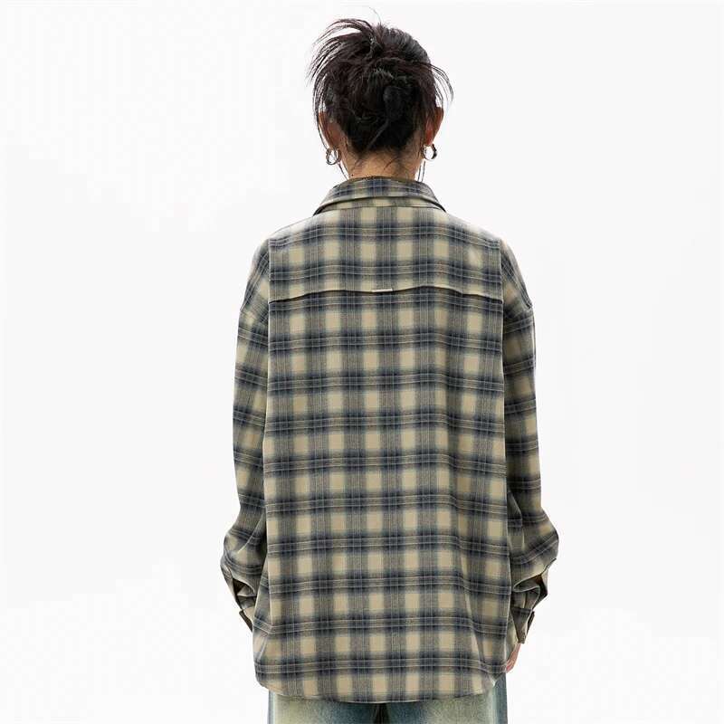 Casual Checked Shirt Women Tops Woman Choice Welcome Deals Womens Shirts Women's Long Sleeve Blouse Western Female