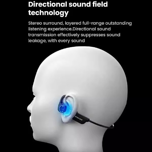 AS22 Professional Bone Conduction Sport Headphones | BT5.2 | IPX5 Waterproof | 9H Playtime | Open-Ear Design for Safe Sports