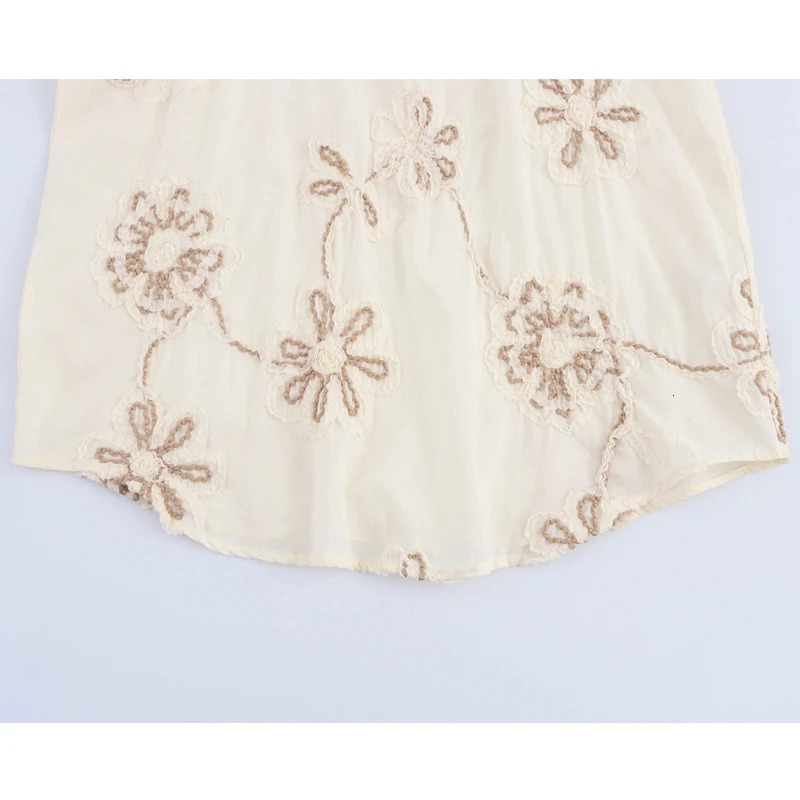 TRAF Flower ed Blouses for Women Tassel Casual Shirts and Woman Ruched Beach Womens Blouse Summer Boho Tops 250514