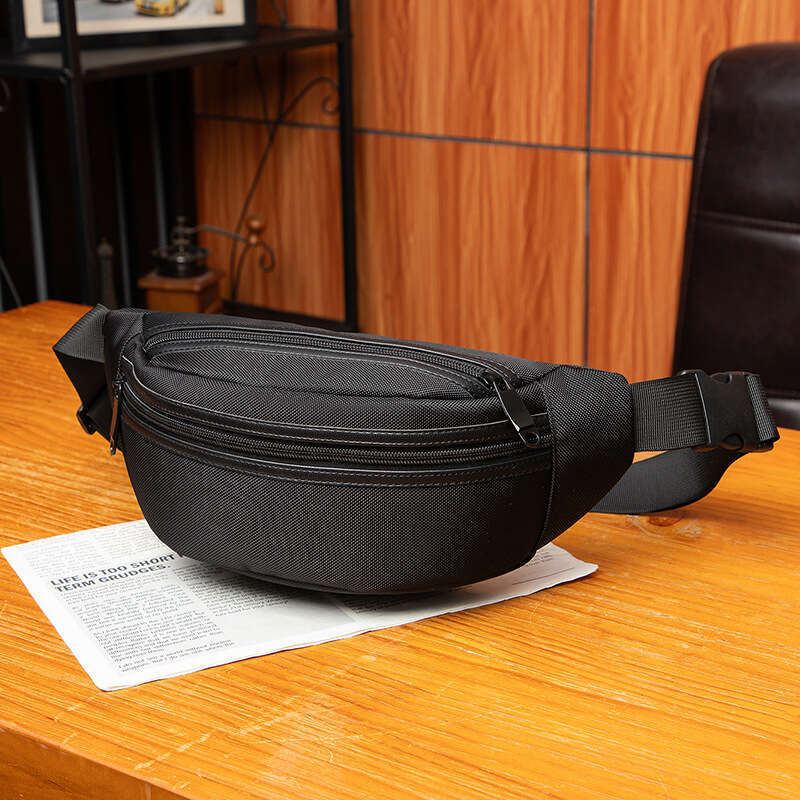 Waterproof Nylon Crossbody Bag for Men - Fashionable Commuting & Travel Front Waist Pack