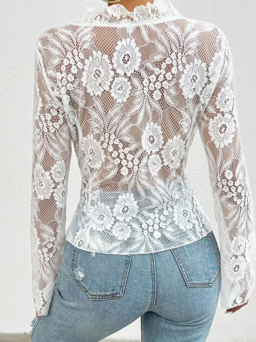 Women Gothic Lace Shrug Crop Tops Flare Long Sleeve Vintage Shirts Blouses for Cosplay Role-Playing Party Halloween Costume 250513