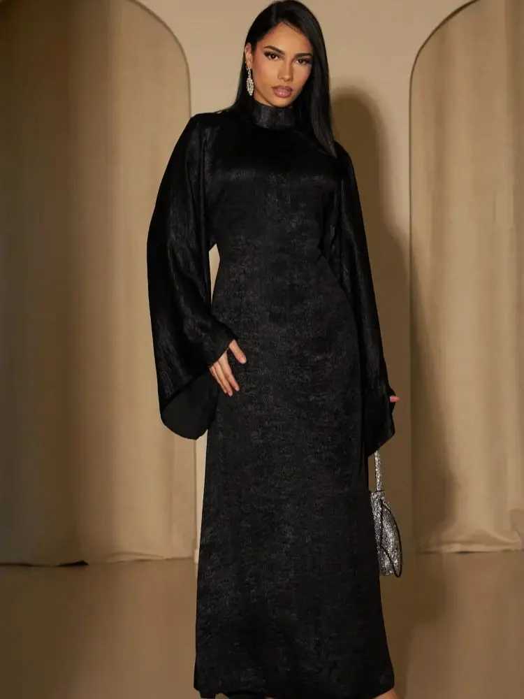 Ramadan Satin Shimmer Abaya Damen Dubai Luxury Islam Muslim Kaftan Dresses Ka Abayas For Women Robe Musulmane Femme Vestidos X250514