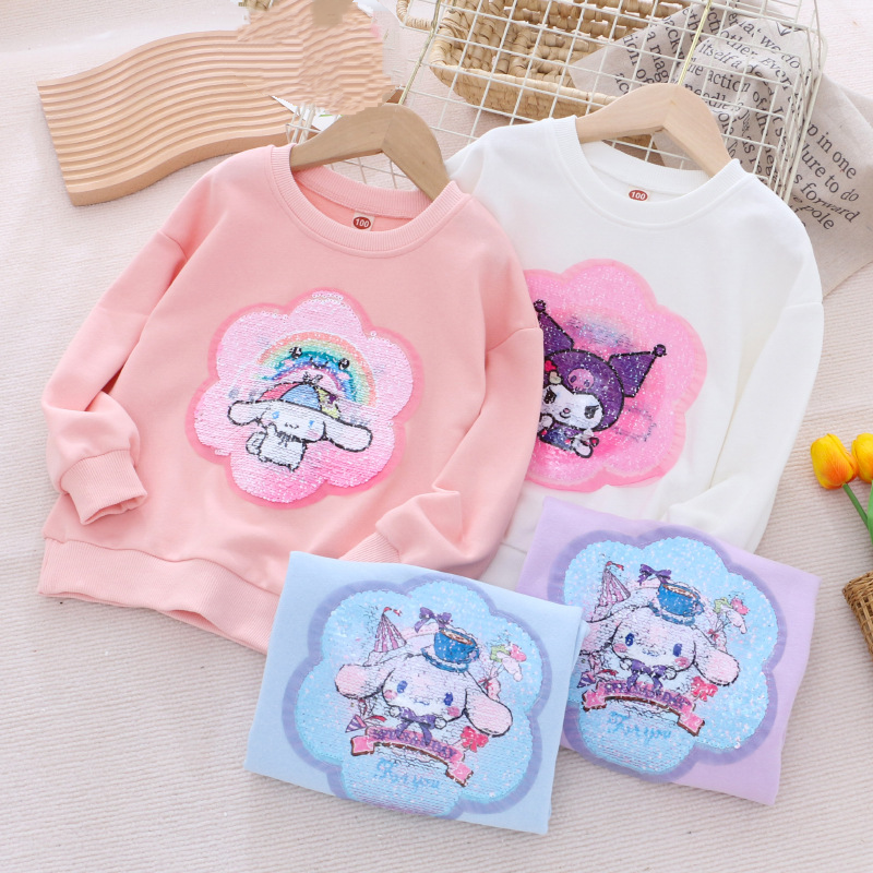 DISNEY Frozen Elsa princess Kids designer clothes girls designer clothes Round neck color changing clothes comfortable and soft.
