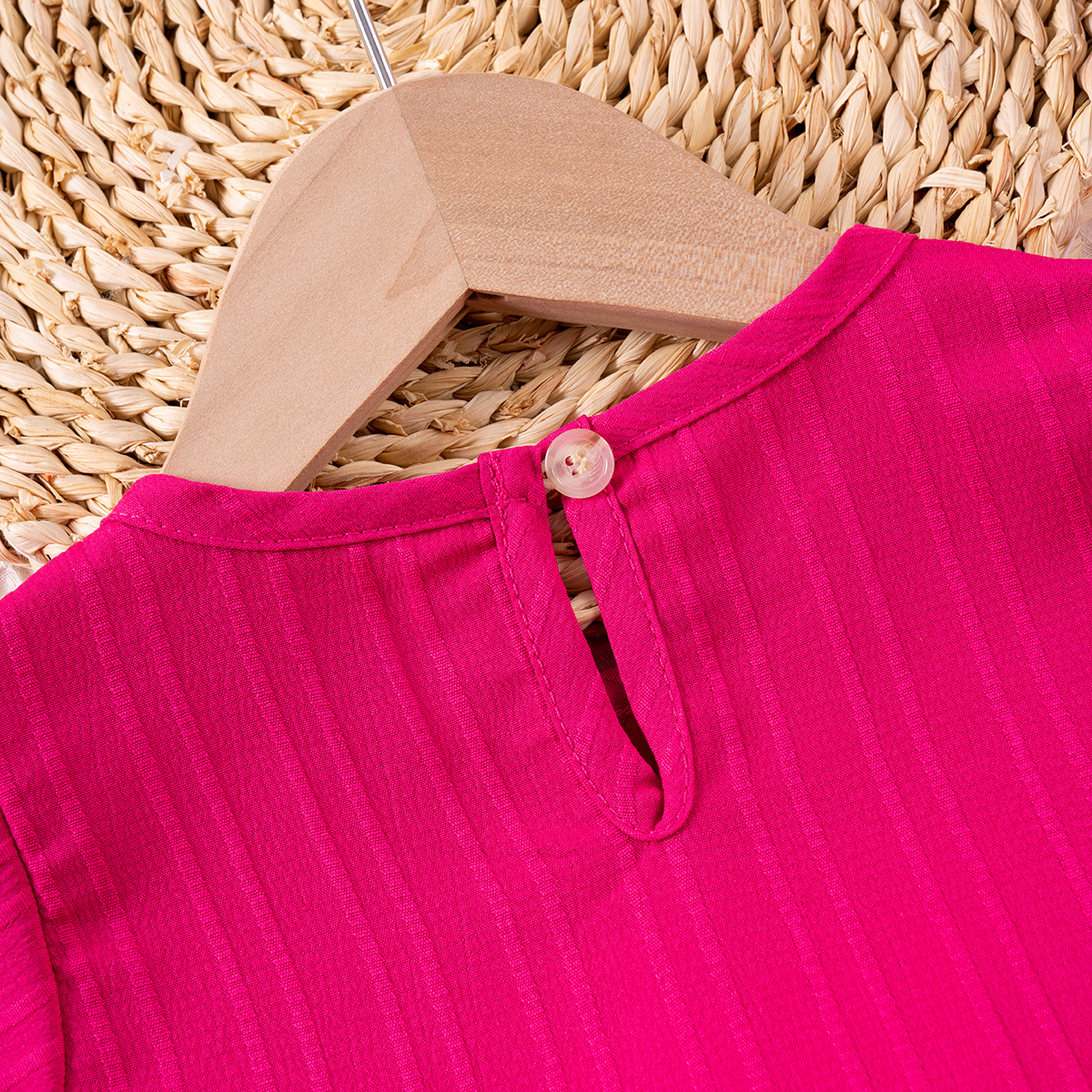 Summer New Baby Girls Clothing Solid Color Set Short Sleeve Top + Pants Two Piece, Baby Clothing, Daily Wear and Party Wear SS029