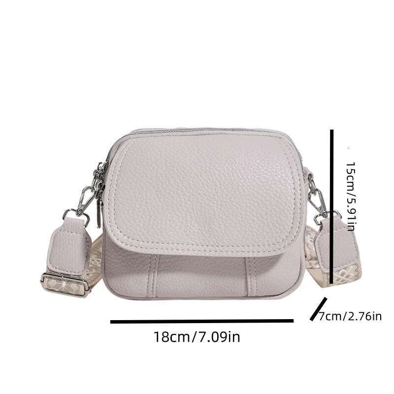 Autumn And Winter New Korean Version Of A Niche Casual Crossbody For Women Pu Leather Small Square Bag Single Shoulder Under