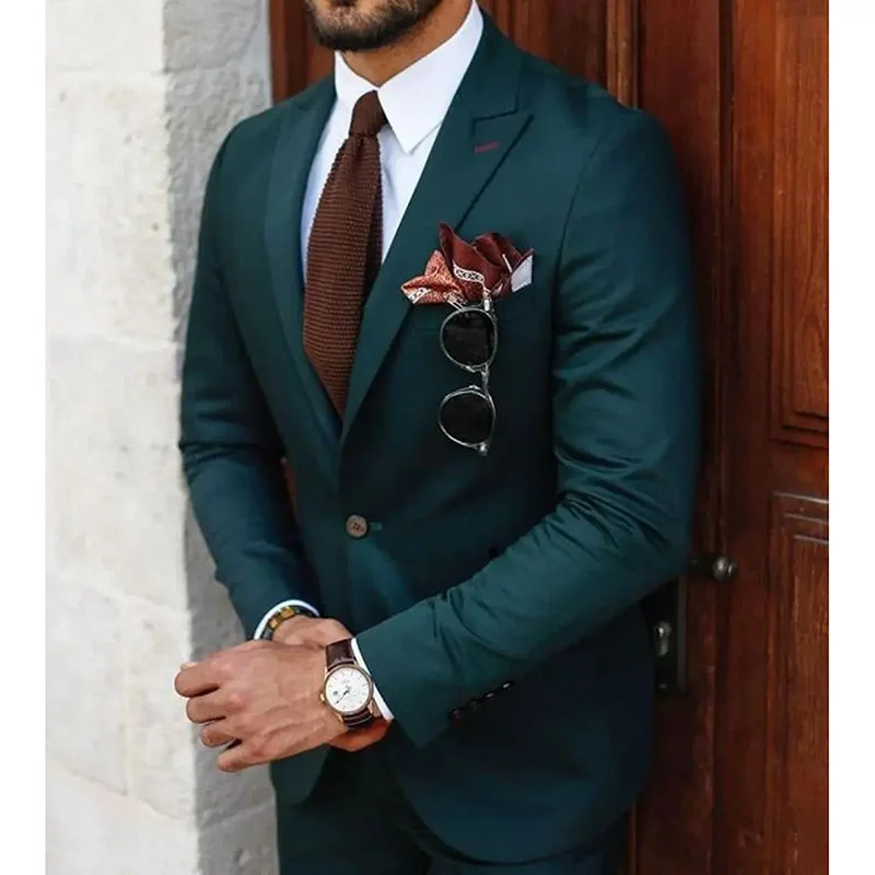 ly arrived solid mens twopiece fashionable business and leisure day formal clothing chic wedding groom tailcoat ultrathin 250506