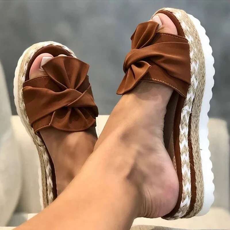 Women Heels Sandals with Wedges Woman wer Platform Slippers New Female Sandalias Mujer Elegant Summer Shoes