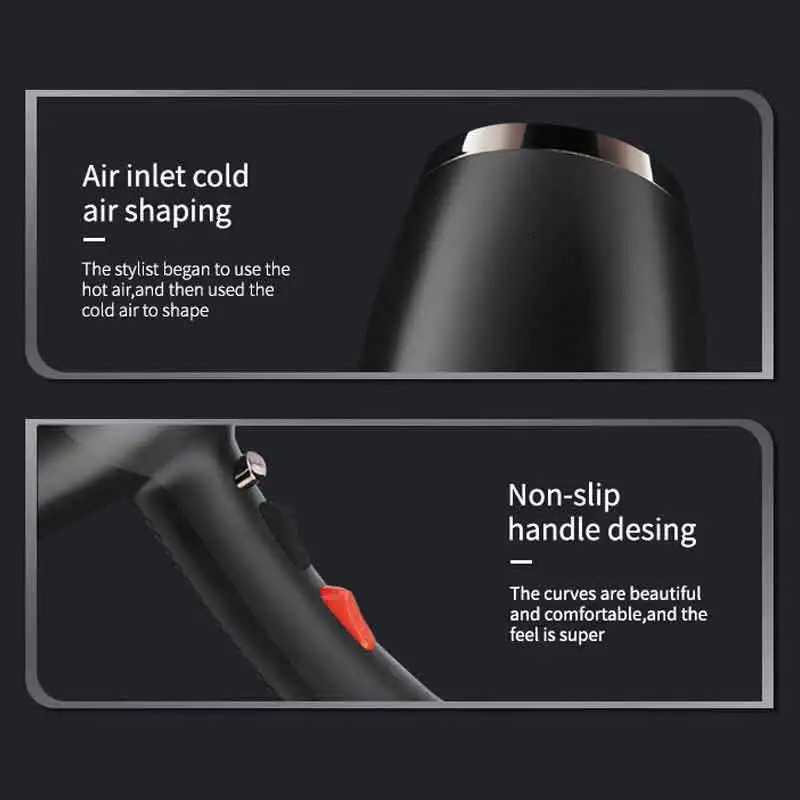 USEU High Speed Hair Dryer Vintage Color 2400W High Power Fast Drying Silent Home Hairdresser Recommendation 250513