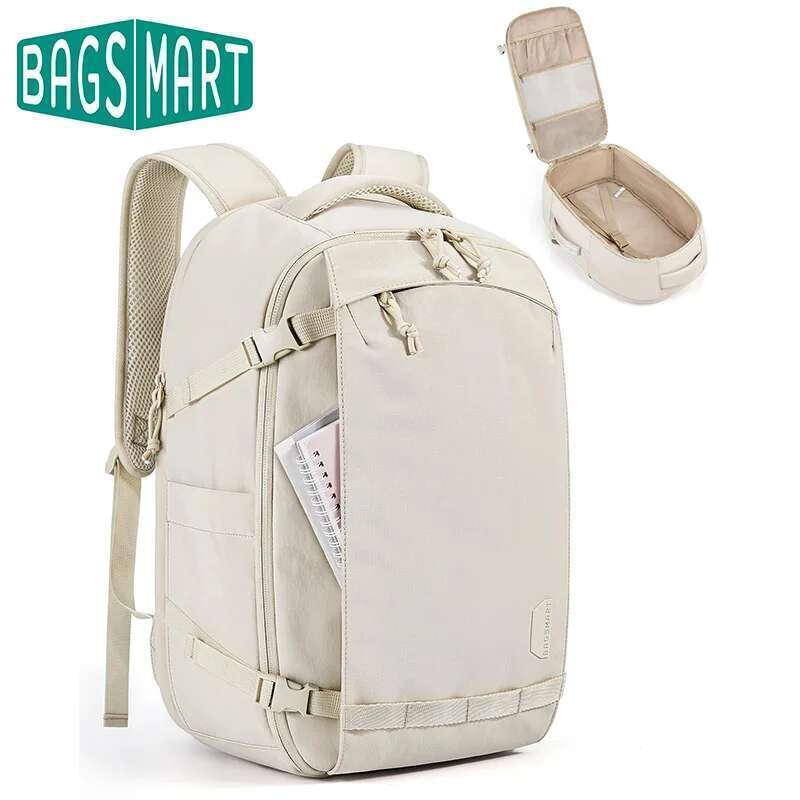 BAGSMART For Women 30L Carry On Flight Approved TSA Travel Bag Water Resistant Lage Daypack Men's Backpack