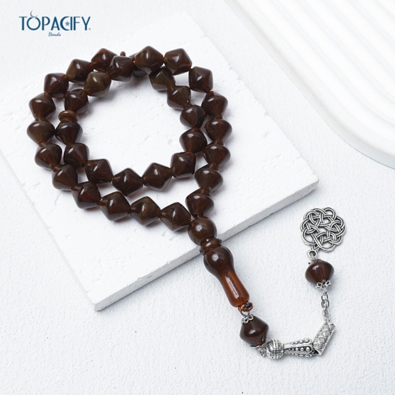 Islamic bead bracelet, 11mm beads, 33 Misbaha beads for Muslims, hand-held prayer ornament