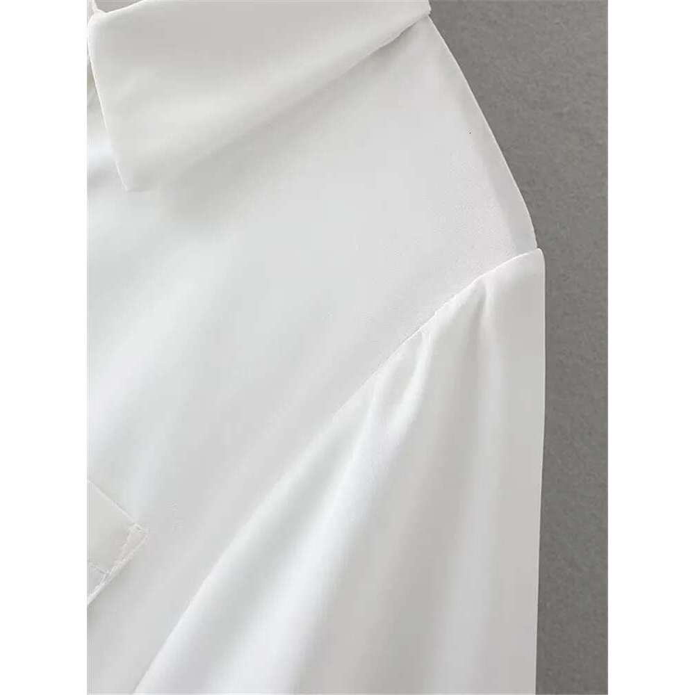 Plus Size Women's Clothing Summer Short Sleeves Lapel Single Breasted Shirt Paneled Top With One Patch Pockets On The Left Chest