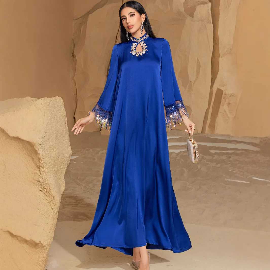 Luxury Diamond Evening Maxi Dresses for Abaya Dubai Formal Dress Elegant Women Gown Eid Djellaba Ka Femme Marocain Caftan X250514