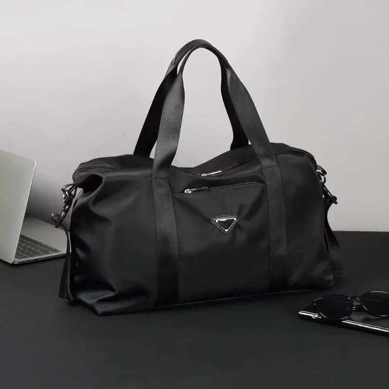 Simple Solid Travel Handbags Oxford Large Capacity Top-Handle Multifunction Men Crossbody Shoulder Bags Laptop Bag
