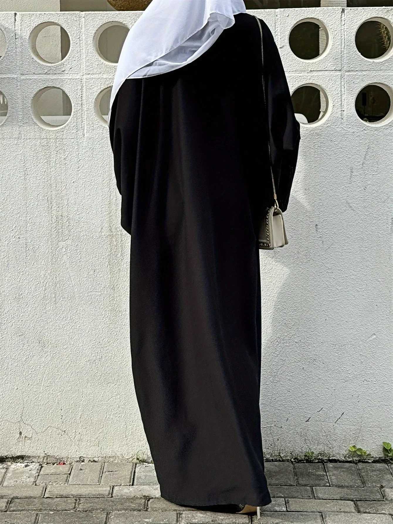 Islamic Full Slve Loose Open Front Abaya Muslim Women Arabian Embroidery Abayas Robe Turkey Kaftans Long Maxi Dress Jilbabs X250514