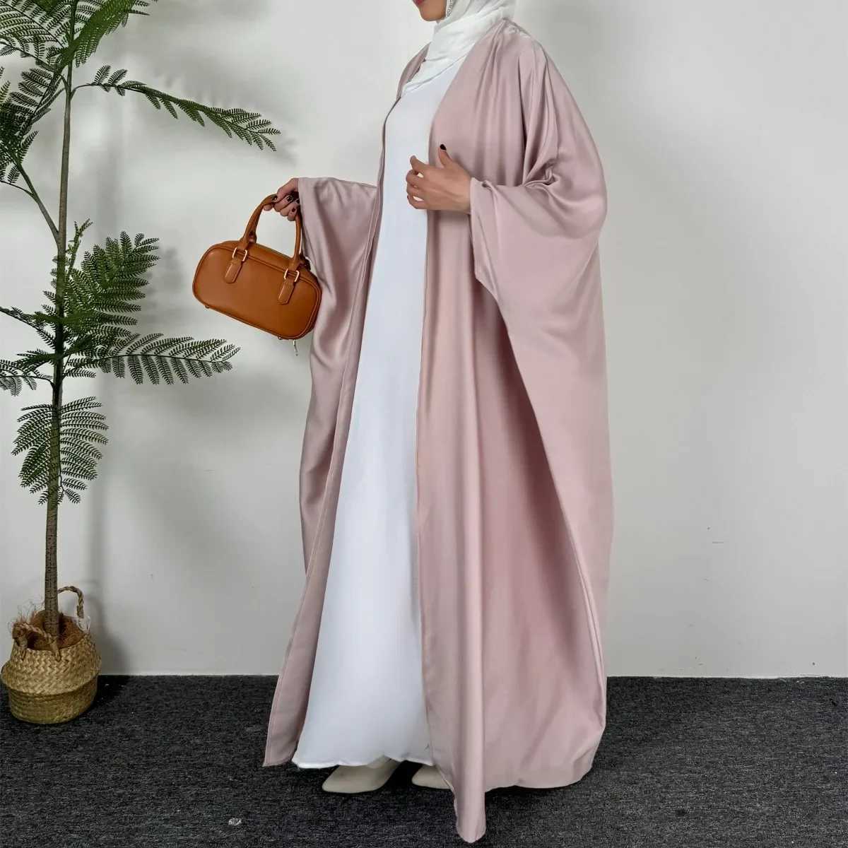 Open Front Abaya Muslim Out Kaftan Loose Long Slve Maxi Length Dress Women Jilbabs Cardigan Coat And Slveless Inner Dress X250514