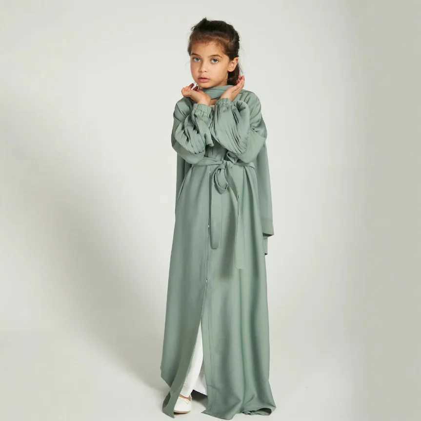 Ramadan Niqab Khimar Kids Muslim Abaya Dubai Turkey Islam Dress Prayer Clothes for Girls Ka Robe Femme Musulmane Jalabiya X250514