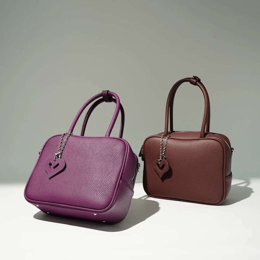 Designer Bag 2025 Genuine Leather Bowling Women's Crossbody Designer Bag Commuter Shoulder Handbag For Women Luxury Bag