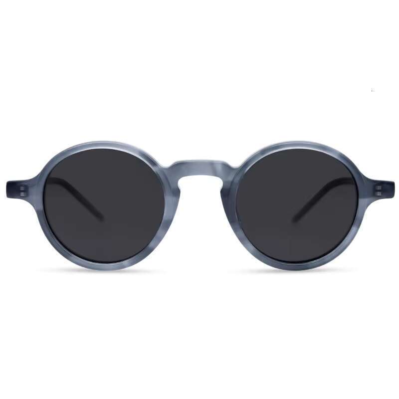 Summer Personality New Trend Acetate Fiber Small Round Frame Neutral UV Sunglasses