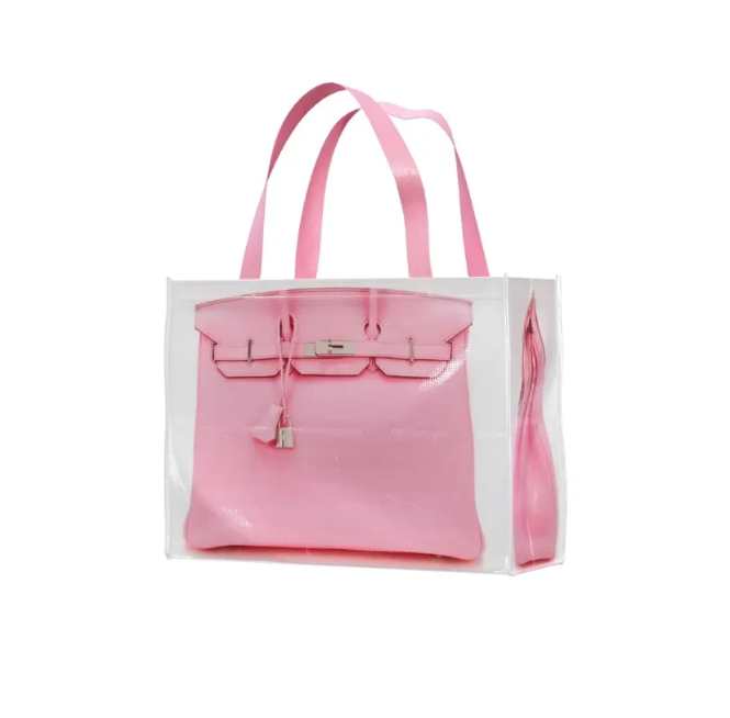 Grocery Bags INS Blogger Parody Creative Platinum Bag Remake Fitness Leisure Waterproof Woven Bag PP Woven Snakeskin Bag Shopping Bag cc