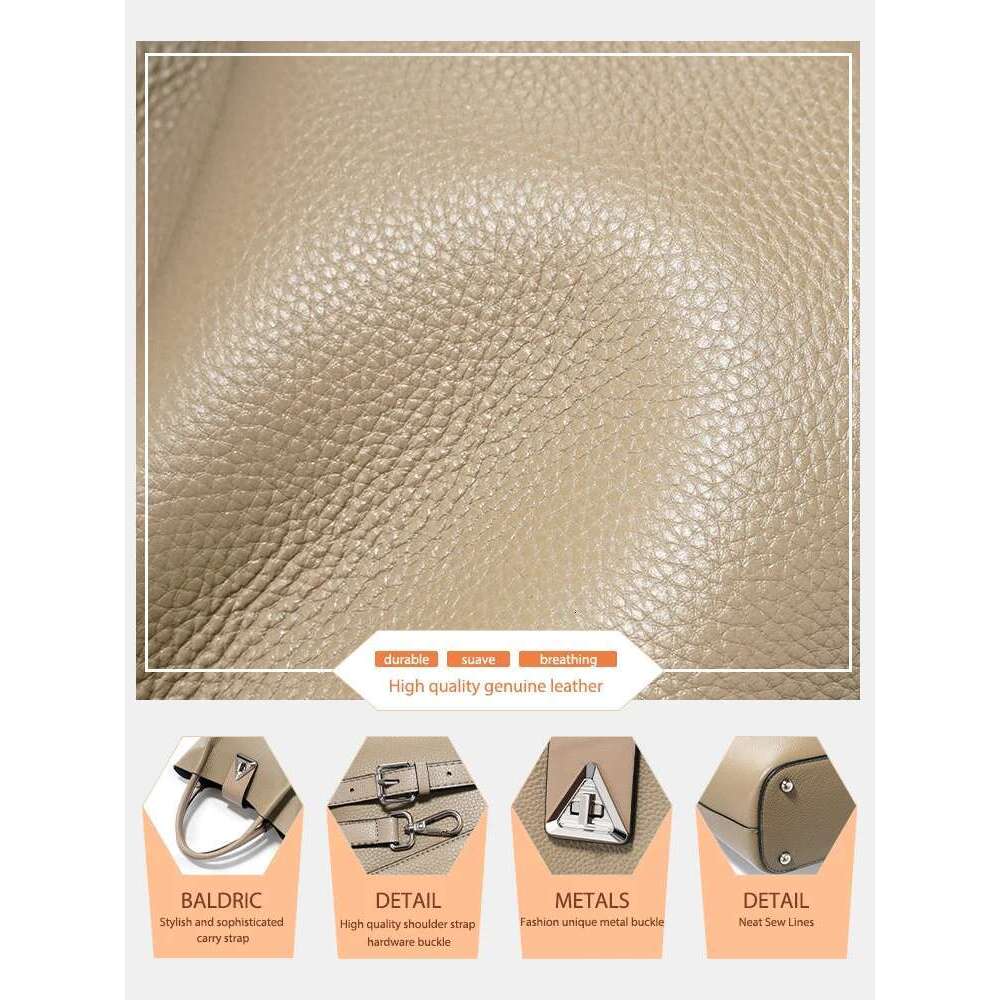 Zency 100% Genuine Leather Shoulder For Women Crossbody Top Handle With Small Card Organizer Bag Tote Handbag