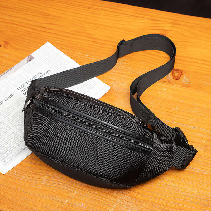 Waterproof Nylon Crossbody Bag for Men - Fashionable Commuting & Travel Front Waist Pack