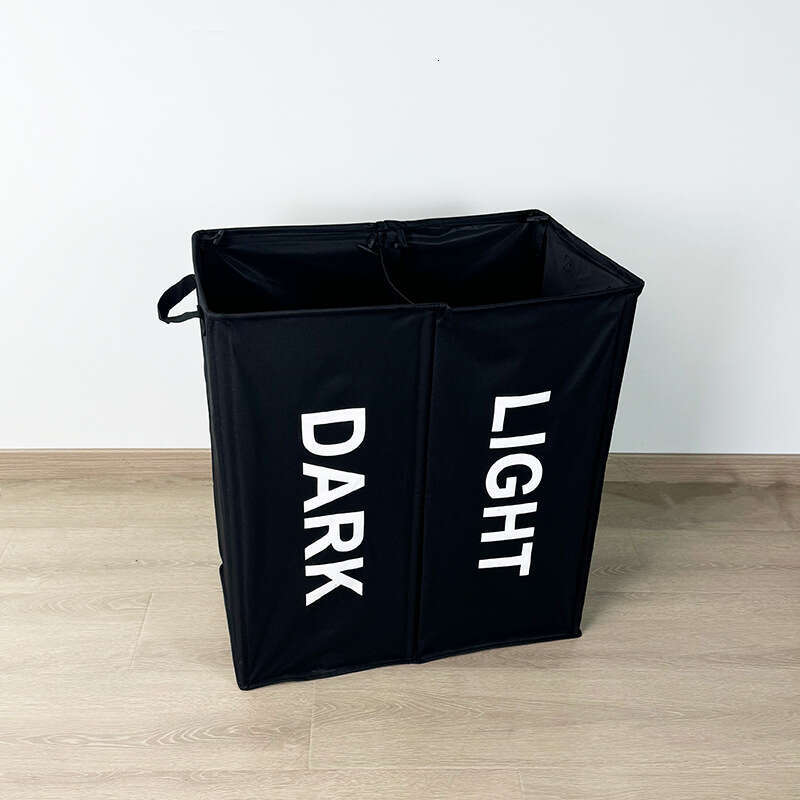 Oxford cloth double grid fabric dirty large capacity home clothes changing and organizing basket, foldable laundry basket