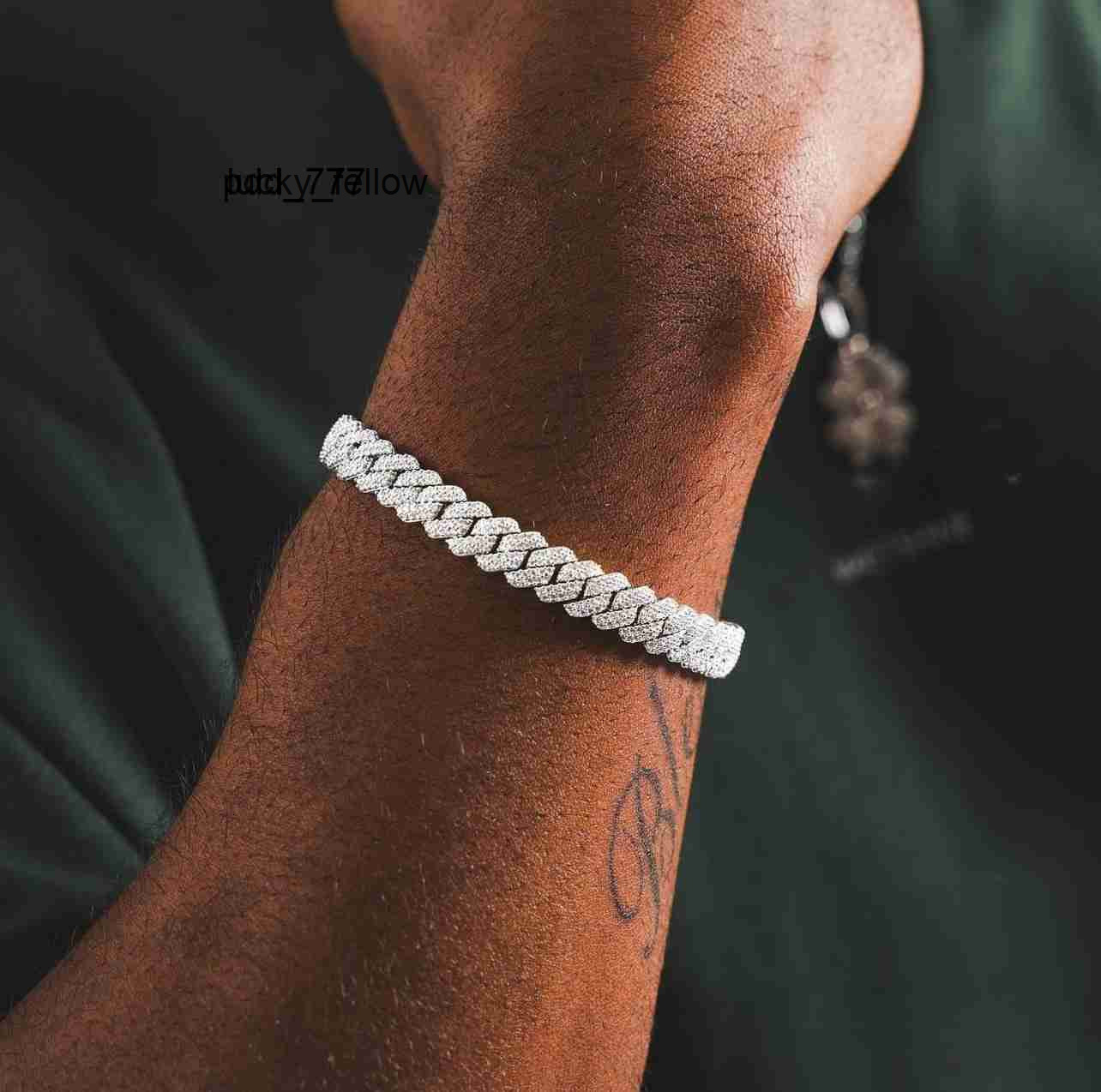 Cheap Price Pass Diamond Tester 6mm 925 Sterling Silver VVS Moissanite Iced Out Hip Hop Jewelry Cuban Link Bracelet Men Women