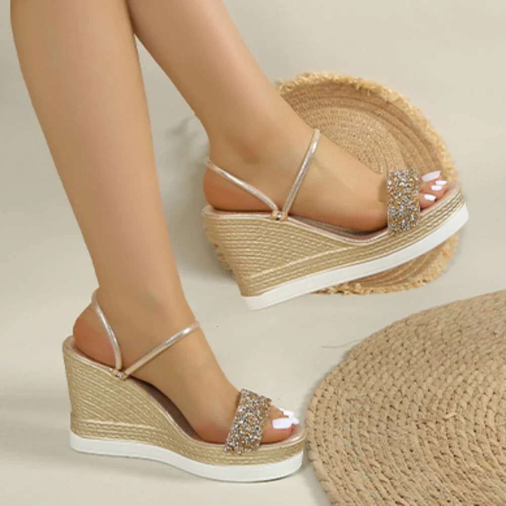 Summer for Wedges High Heels Slides Women Designers Shoes Platform Sandals Outdoor Slippers