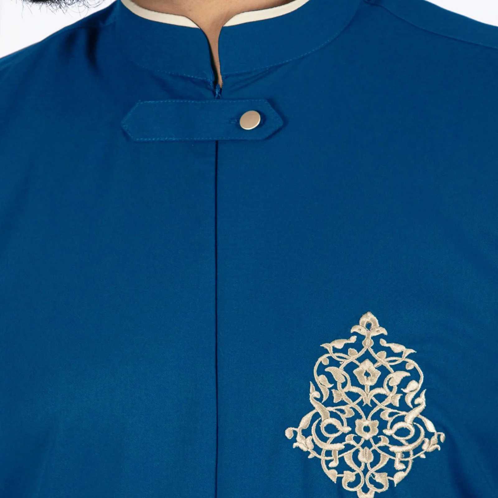 2025 Qamis Man Islam Thobe Kameez Dubai Muslim ManS Clothing Abaya Ramadan Moroccan Kaftan Muslim Outfit Arabic Cotton Jubba Thobe X2505141