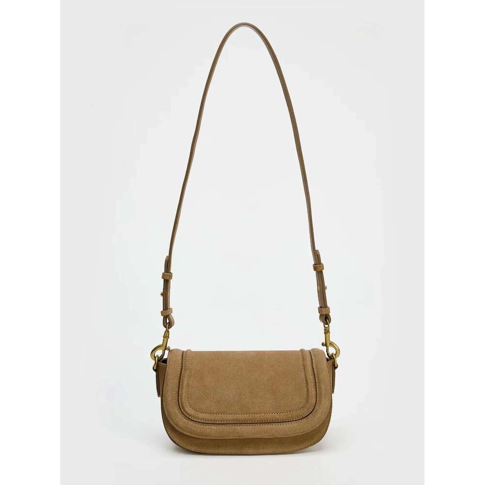New Fashionable Casual Retro Solid Color Large Capacity Adjustable Shoulder Strap Multi-Functional Crossbody Bag, Suitable For P
