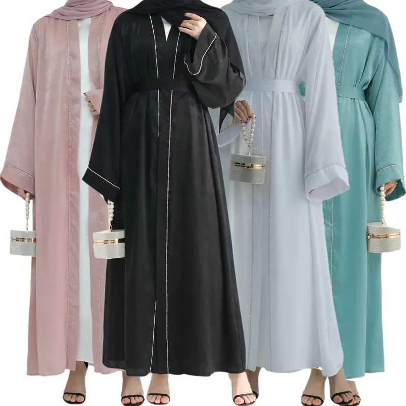 Eid Muslim Women Luxury Diamonds Abaya Dubai Turkey Kimono Islamic Fashion Clothing Cardigan Ramadan Arab Female Kaftan Morocco X250514