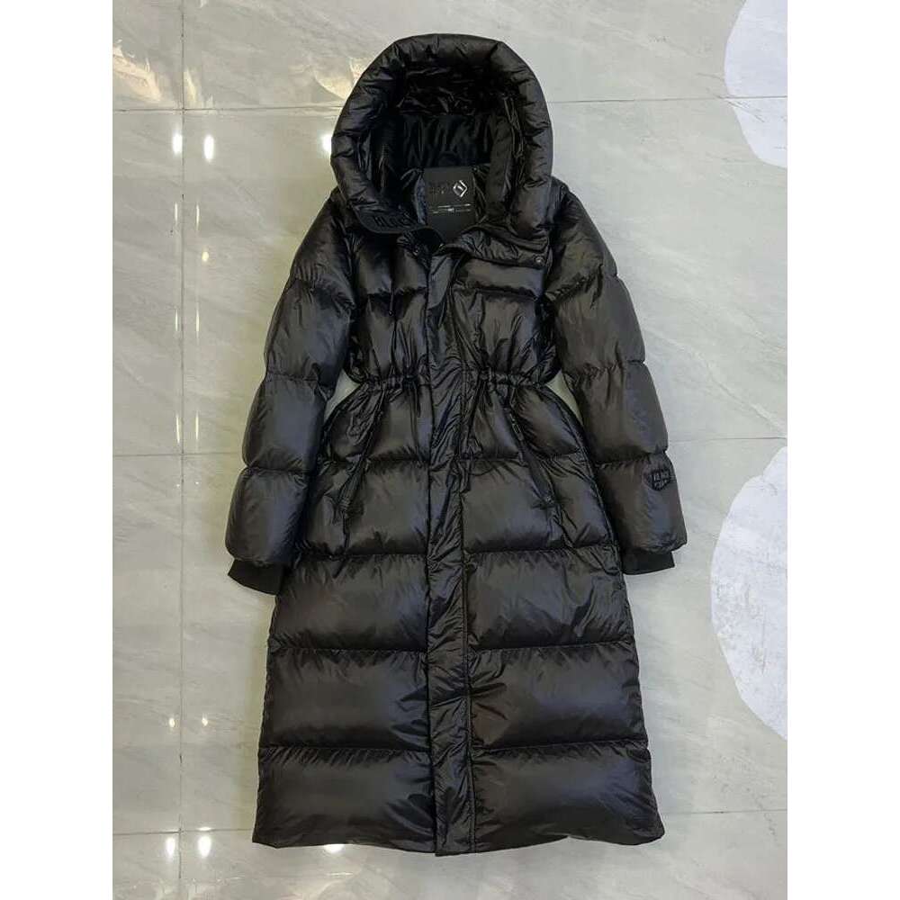 Winter High Quality Women 90% White Duck Down Jackets Fashionable Hooded Thicken Warm Coats Female Long Snowwear