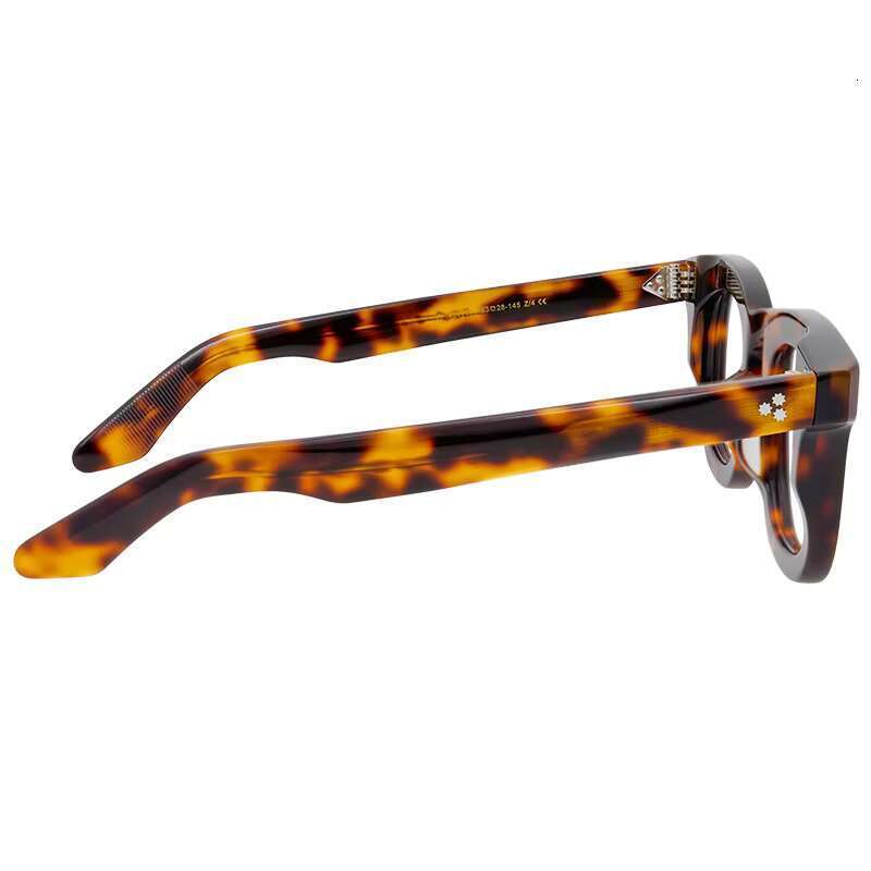 Men's and women's round glasses - heavy-duty acetate fiber frame | handmade high-quality antique copper green