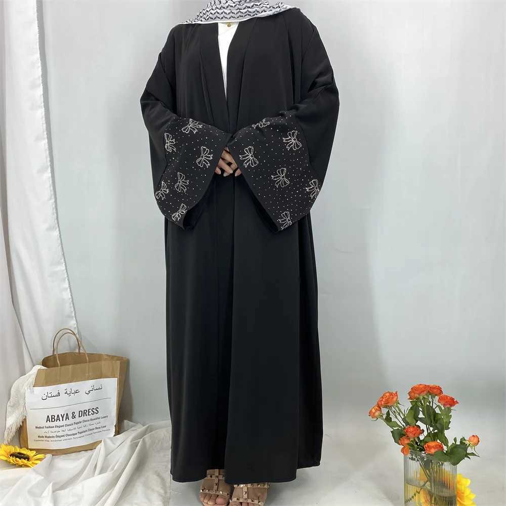 Fashion Muslim hot diamond temperament selling cardigan dress X250514