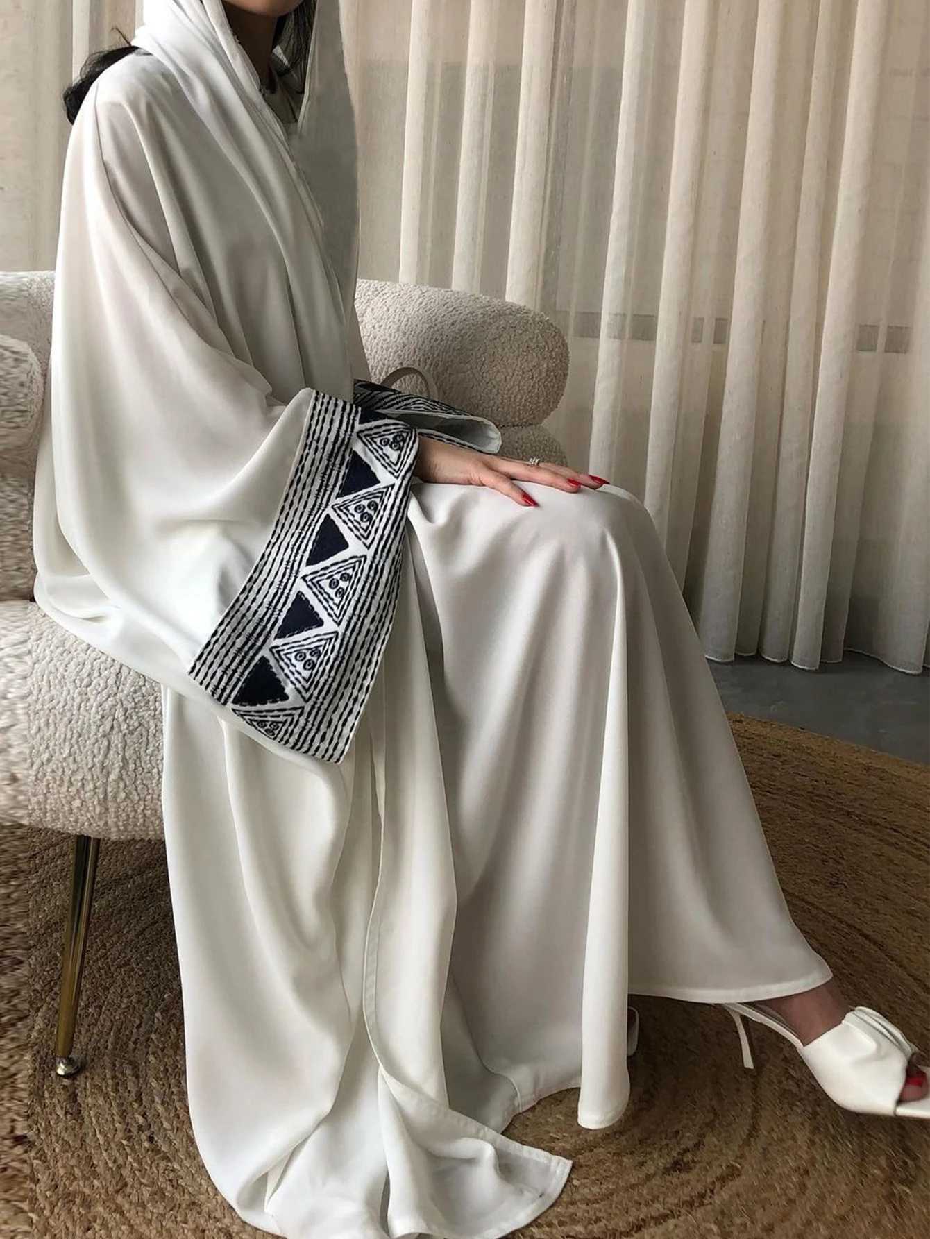 Eid Muslim Ramadan Abaya for Women Embroidery Cardigan Party Dress Dubai Long Robe Morocco Abayas Kaftan Gorgeous Clothes X250514