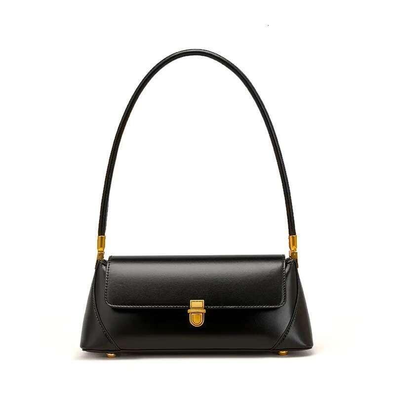 2024 Genuine Leather Baguette Shoulder Bags For Women Handbag Underarm Crossbody Bag