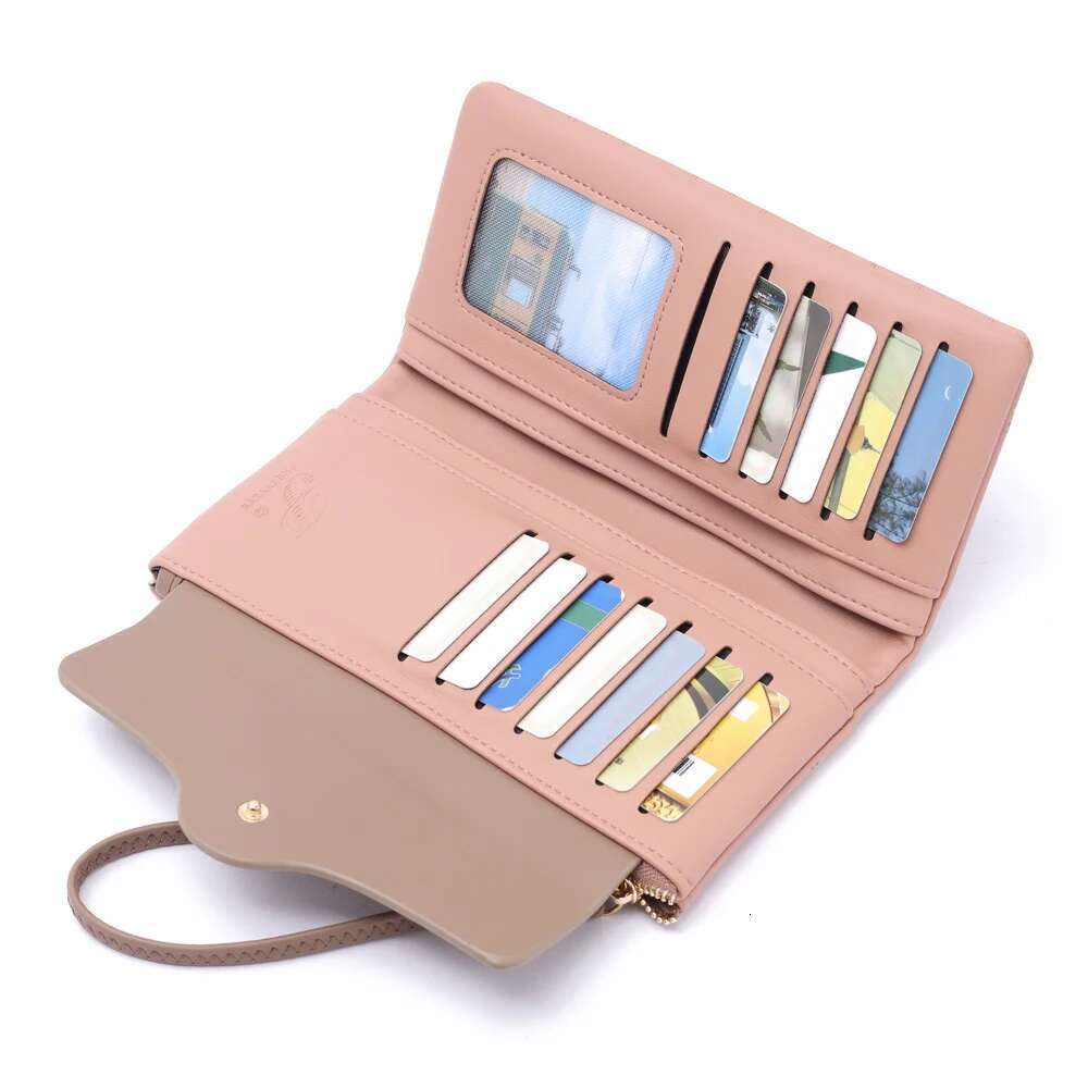 3D Flower Design Women Long Wallet Girl Cute Zipper Coin Purse Large Card Holder Soft PU Leather Wallets Female Money Bag