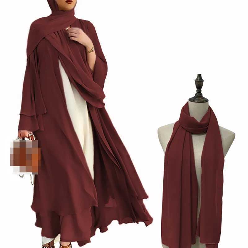 Ramadan Hijab Dress for Women Islam Femme Modest Dresses Eid Muslim Suit Open Dubai Abaya Kimono Turkey Kaftan Robe X250514
