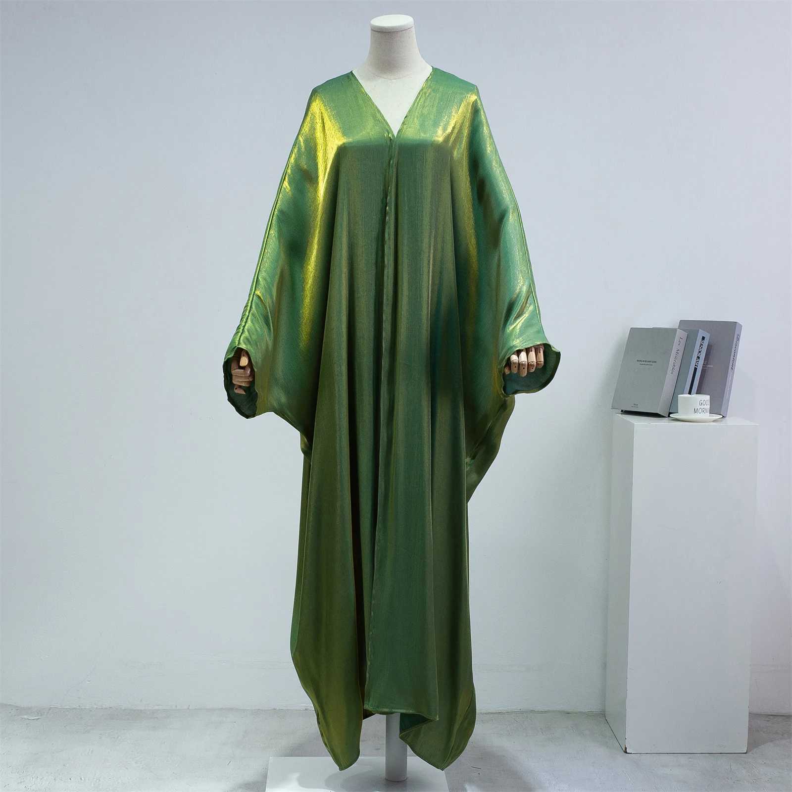 Muslim Out Abayas Smocking Slve kaftans One-piece Prayer Women Jilbabs Cardigan Coat Islamic Clothing Dubai Saudi Robe Turkish X250514