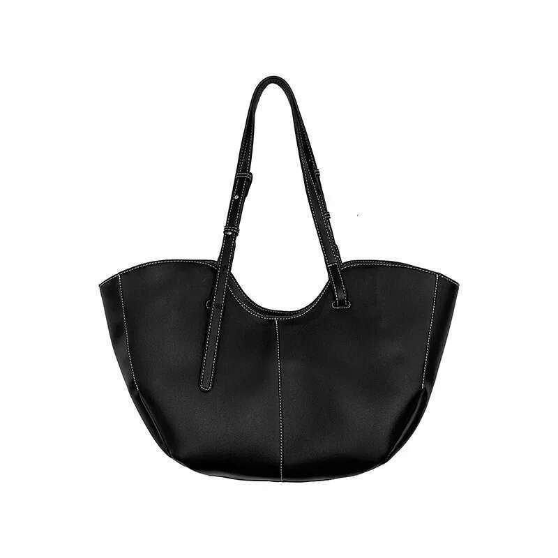 Vintage Women Handbag Large Capacity Portable Shopping Shoulder PU Leather Ladies Commuter Underarm Totes Bag Bolsa