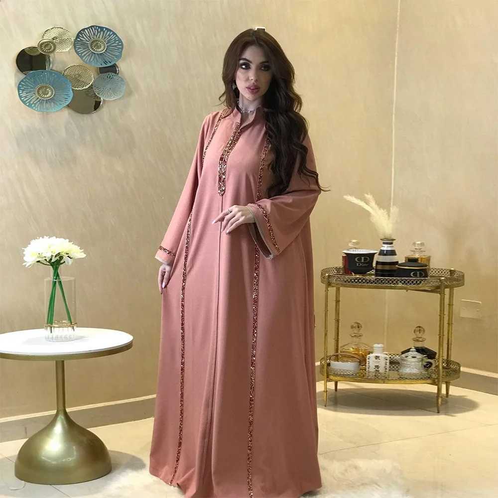 Eid Morocco Muslim Party Dresses Dubai Women Abaya Ramadan Turkey Islamic Vestidos Elegant Kaftan Arab Evening Caftan Long Gown X250514