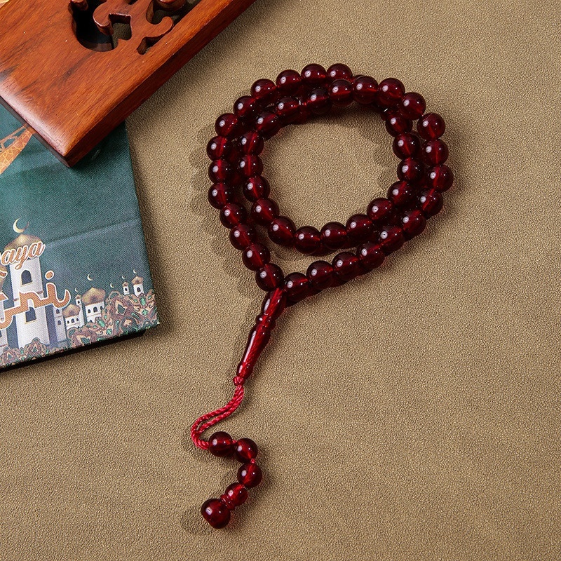 Colorful acrylic Islamic jewelry, Arabic bracelets, Muslim prayer and worship beads, jewelry