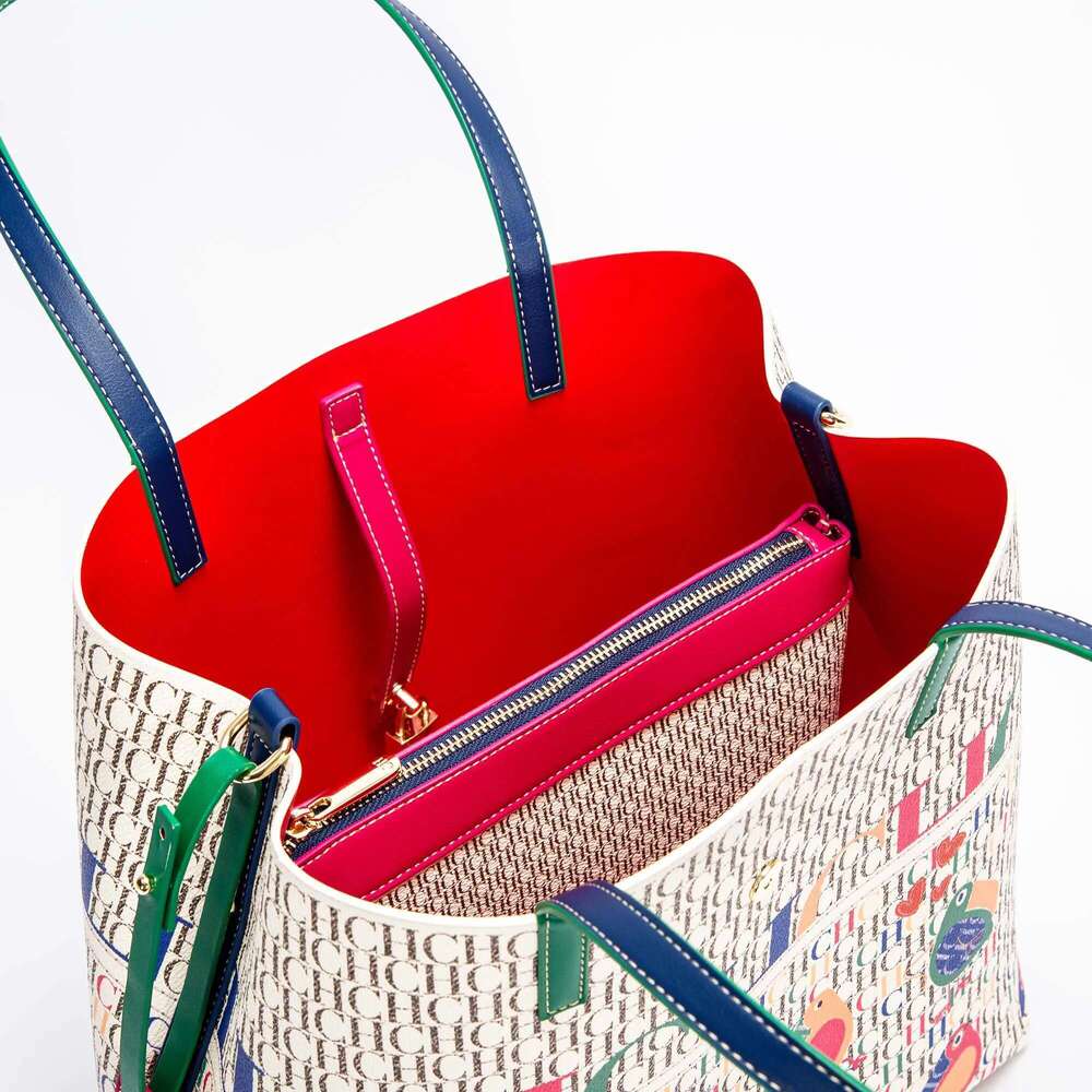 CHCH Women's Tote Bag New Cartoon Letter Printed Top Handbag 250513