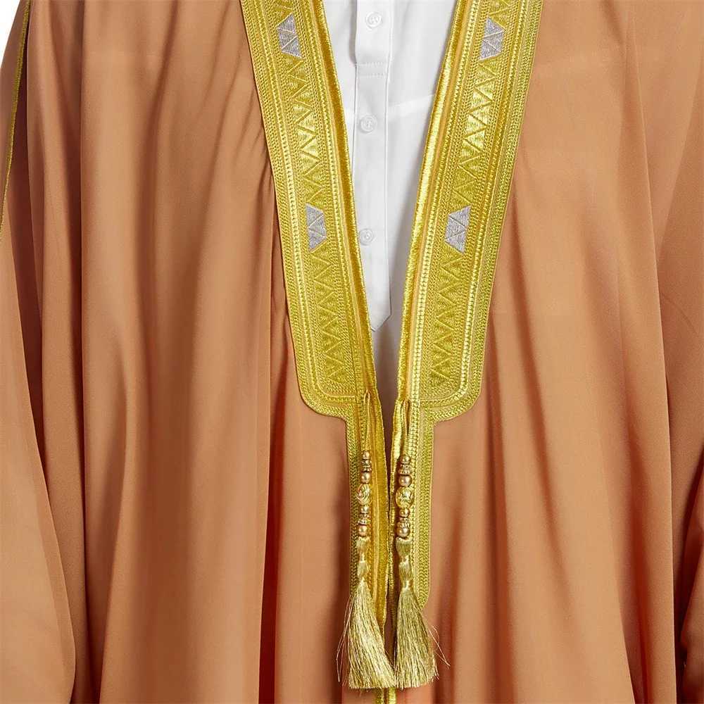 Dubai Saudi Abaya Open Kimono Men Muslim Long Robe Jubba Thobe Islam Clothing Arabic Turkey Kaftan Abayas Caftan Middle Eastern X250514