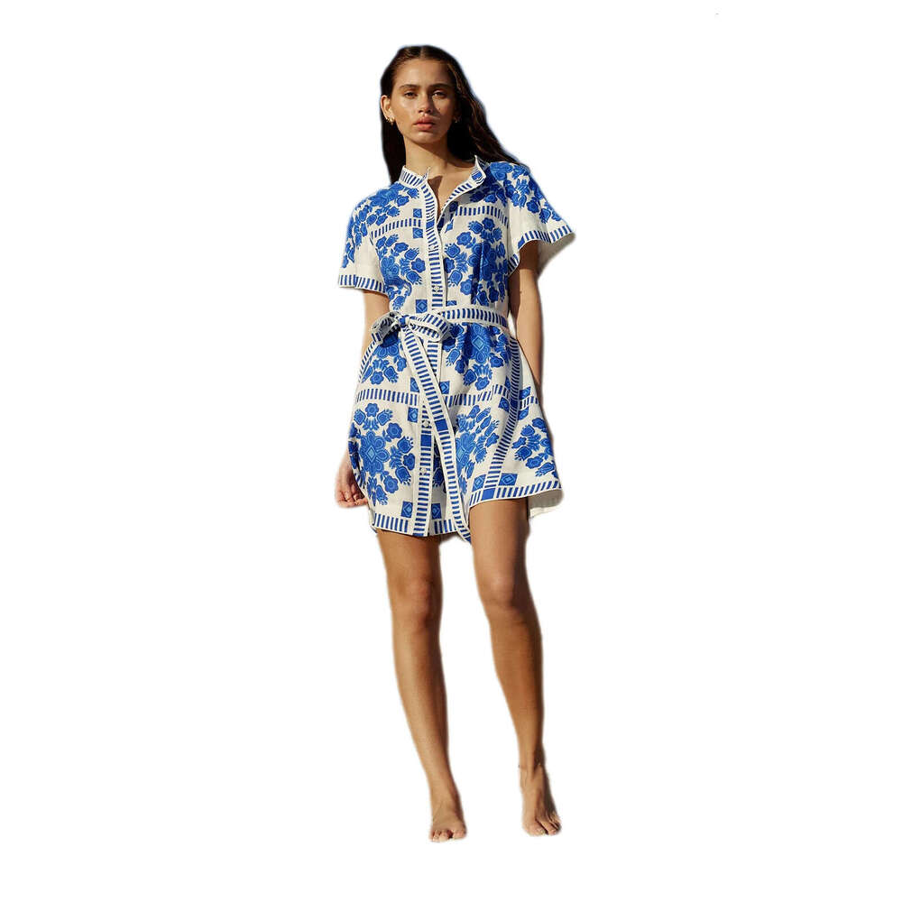Sexy Birthday Dress Dresses for Woman Elegant for A Wedding Whitedress Floral Dress 25 Year Summer Trade Casual Womens Fashion Printed Strap Dress -68