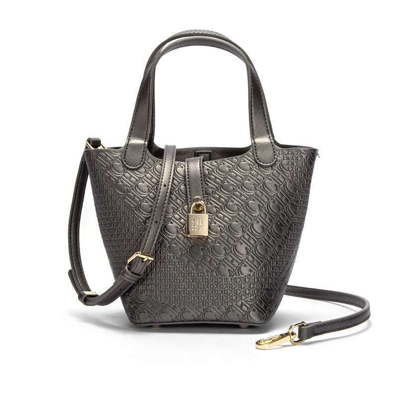 Retro Classic Women's Fashion Handbags Pure Color Design Metal Lock Buckle Accessories Ladies Shoulder Bags Minimalist Versatile