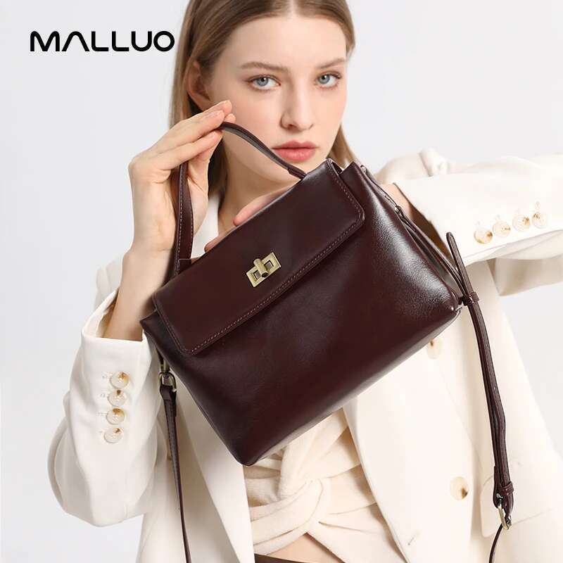 Cowhide Genuine Tote Bag for Women Soft Natural Cow Leather Fashion Crossbody Bags Female Shoulder Handbag Lady