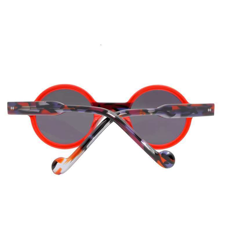 Personalized middle-aged sunglasses, round frame, fashionable nylon lenses, suitable for both men and women