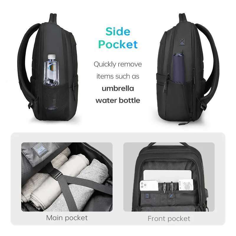 MARK RYDEN Multi Layers Men's Backpack Fits 15.6inch Laptop Water Backpacks for Students